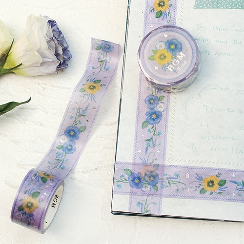 BGM Masking Tape - Embroidery Ribbon - Violet