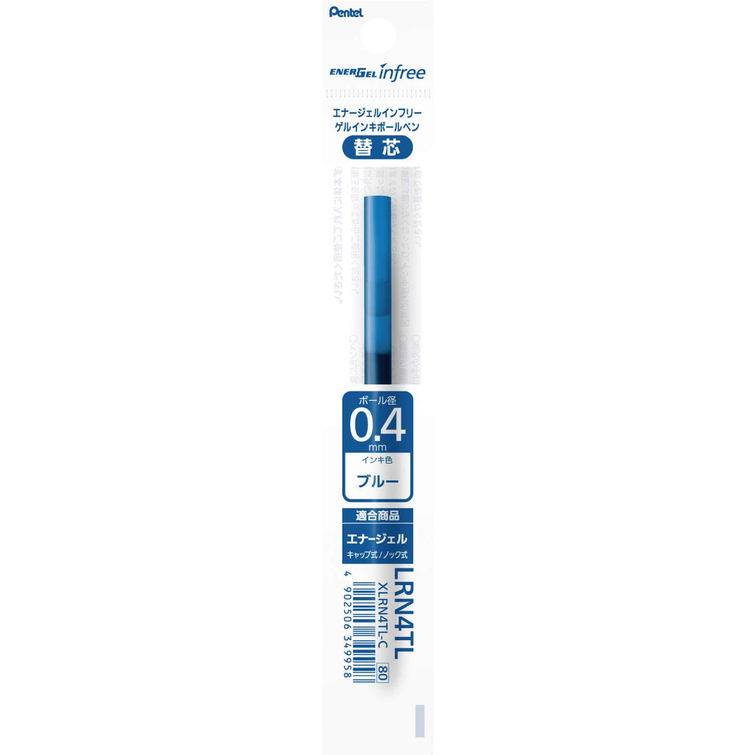 Pentel EnerGel Infree Pen Refill - 0.4 mm - Blue
