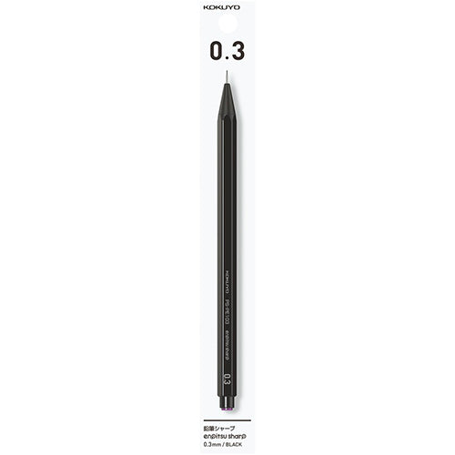 Kokuyo Enpitsu Sharp Mechanical Pencil - Black Body - 0.3 mm