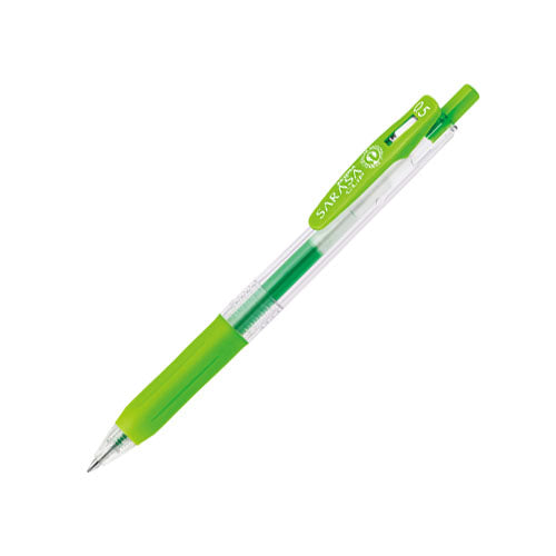 Zebra Sarasa Push Clip Gel Pen - 0.5 mm - Neon Green