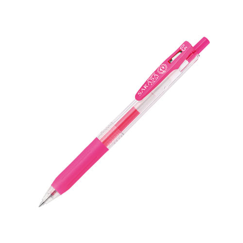 Zebra Sarasa Push Clip Gel Pen - 0.5 mm - Neon Pink