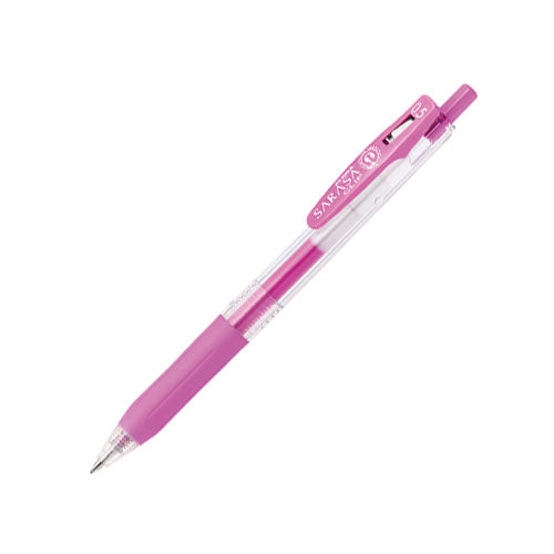 Zebra Sarasa Push Clip Gel Pen - 0.5 mm - Neon Purple