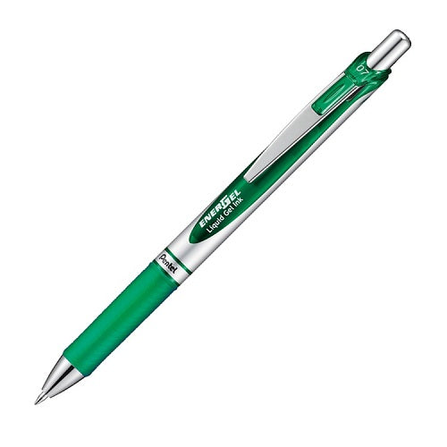 Pentel EnerGel RTX Gel Pen - Conical - 0.7 mm - Green