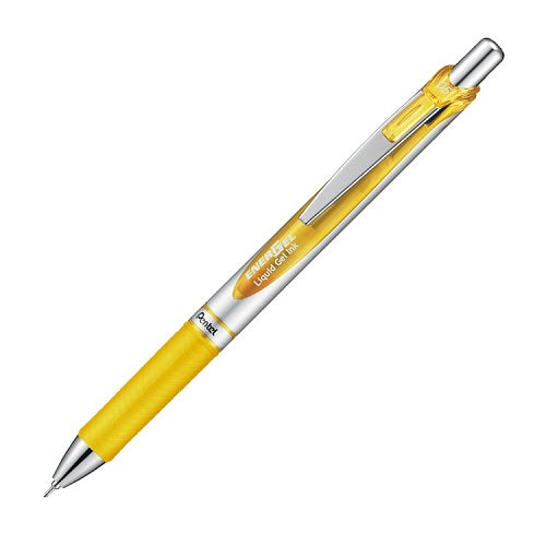 Pentel EnerGel RTX Gel Pen - Needle-Point - 0.5 mm - Yellow