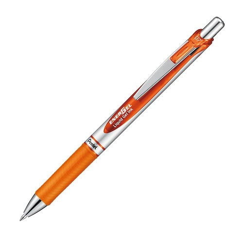 Pentel EnerGel RTX Gel Pen - Conical - 0.7 mm - Orange