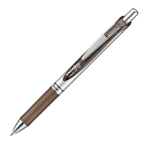 Pentel EnerGel RTX Gel Pen - Conical - 0.7 mm - Sepia