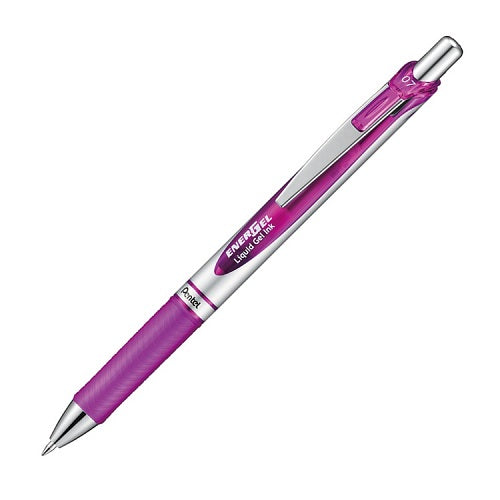 Pentel EnerGel RTX Gel Pen - Conical - 0.7 mm - Magenta