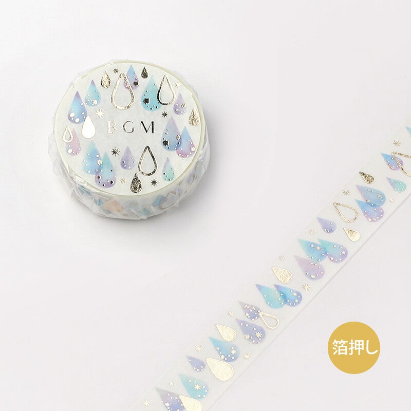BGM Foil Washi Tape - Colorful Drop