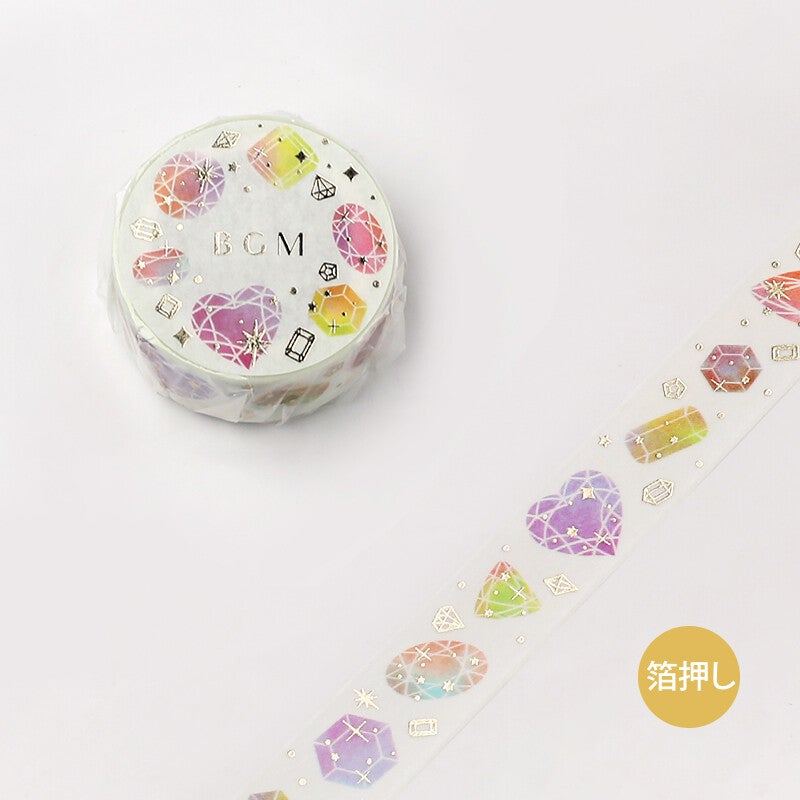 BGM Foil Washi Tape - Colorful Jewelry
