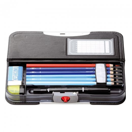 Sonic Brave Allock Double-Sided Pencil Case with Clear Pouch - Black