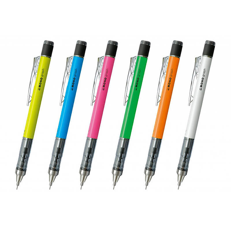 Tombow Mono Graph Shaker Mechanical Pencil mm Neon Blue