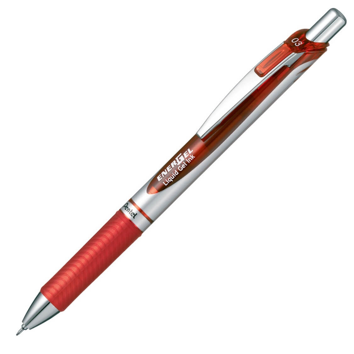 Pentel EnerGel RTX Gel Pen - Needle-Point - 0.3 mm - Red