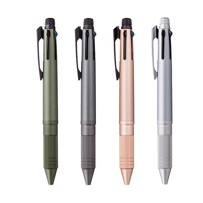 Uni Jetstream 4&1 4 Color 0.5 mm Ballpoint Multi Pen + 0.5 mm Pencil - Metal Edition - Dark Green