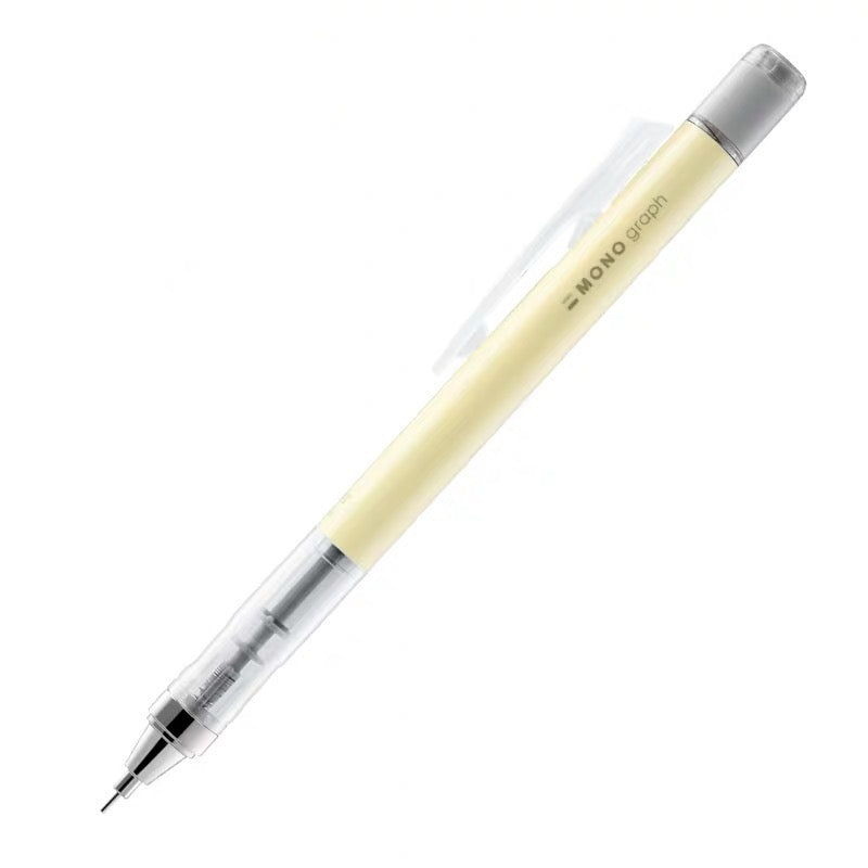 Tombow Mono Graph Shaker Mechanical Pencil - 0.5 mm - Cream Yellow