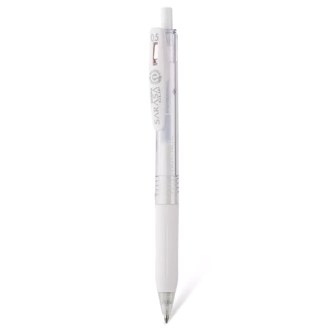 Zebra Sarasa Push Clip Gel Pen - 0.5 mm - Milk White