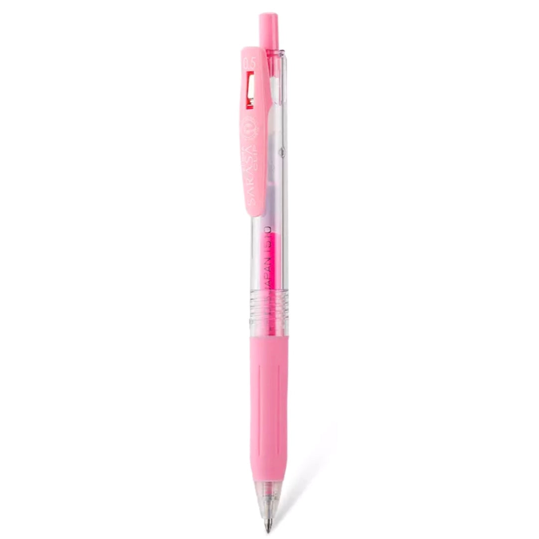 Zebra Sarasa Push Clip Gel Pen - 0.5 mm - Milk Pink