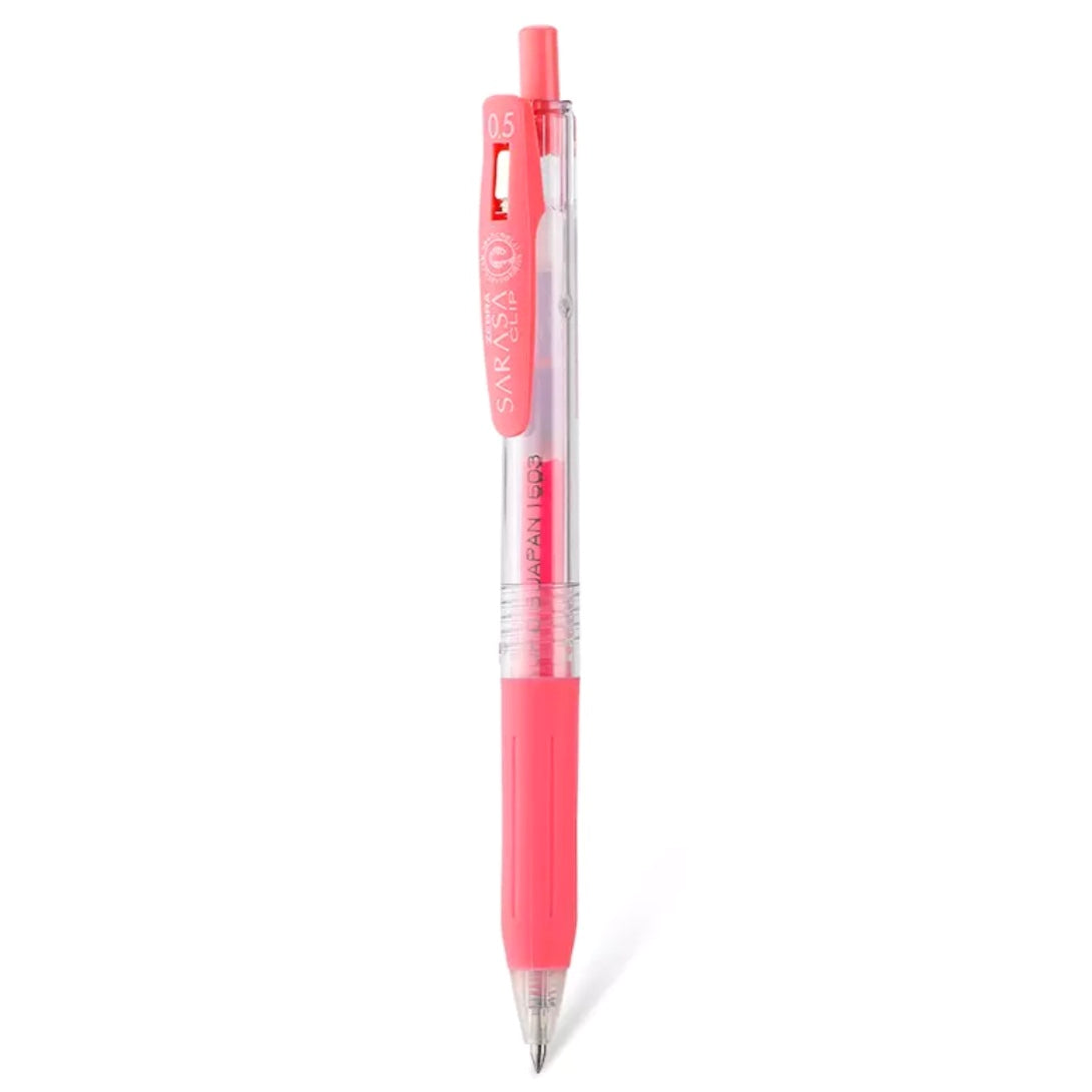 Zebra Sarasa Push Clip Gel Pen - 0.5 mm - Milk Red