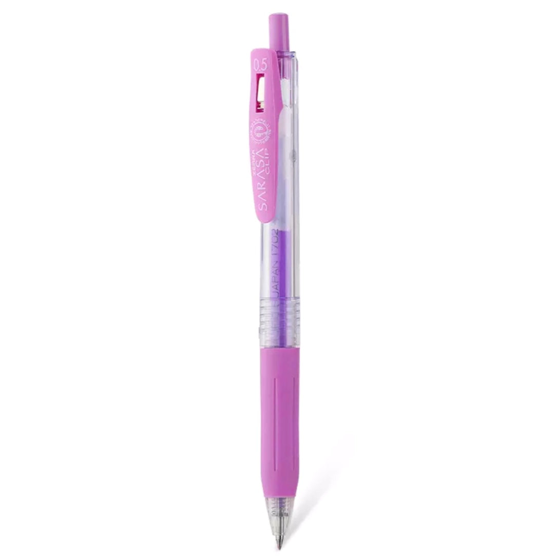 Zebra Sarasa Push Clip Gel Pen - 0.5 mm - Milk Purple