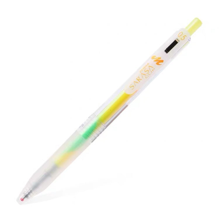 Zebra Sarasa Clip Marble Color Gel Pen - 0.5 mm - Tropical Mango