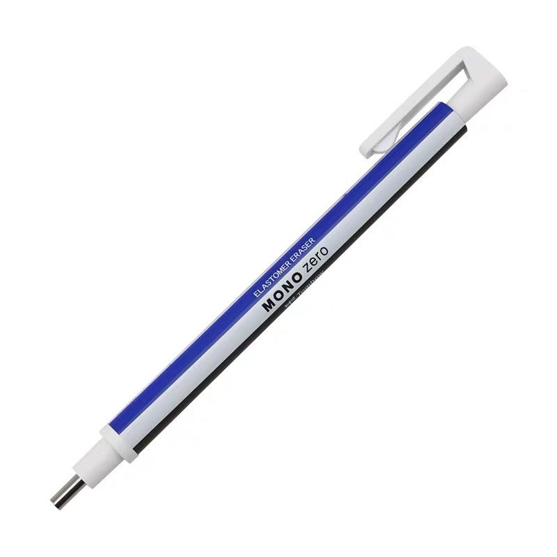 Tombow Mono Zero Eraser - 2.3 mm - Circle - Silver Body