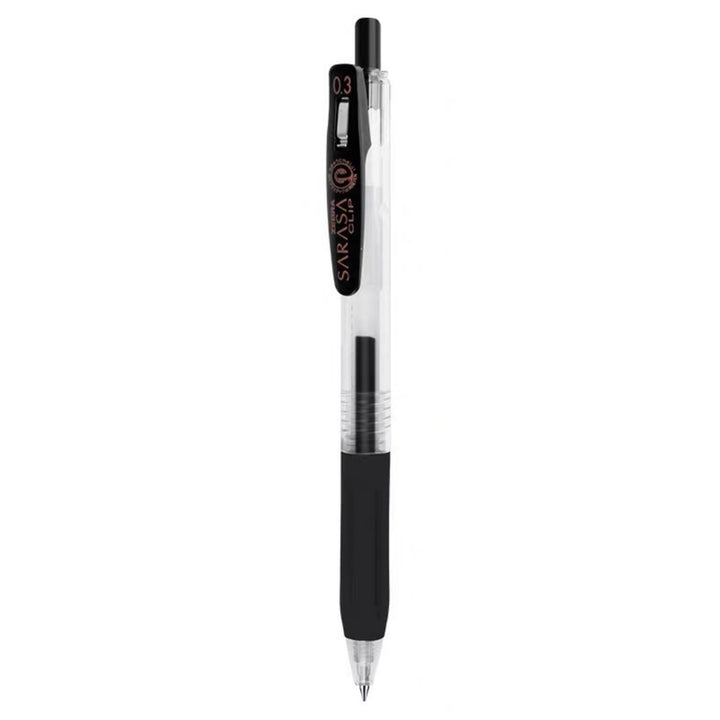 Zebra Sarasa Push Clip Gel Pen - 0.3 mm - Black