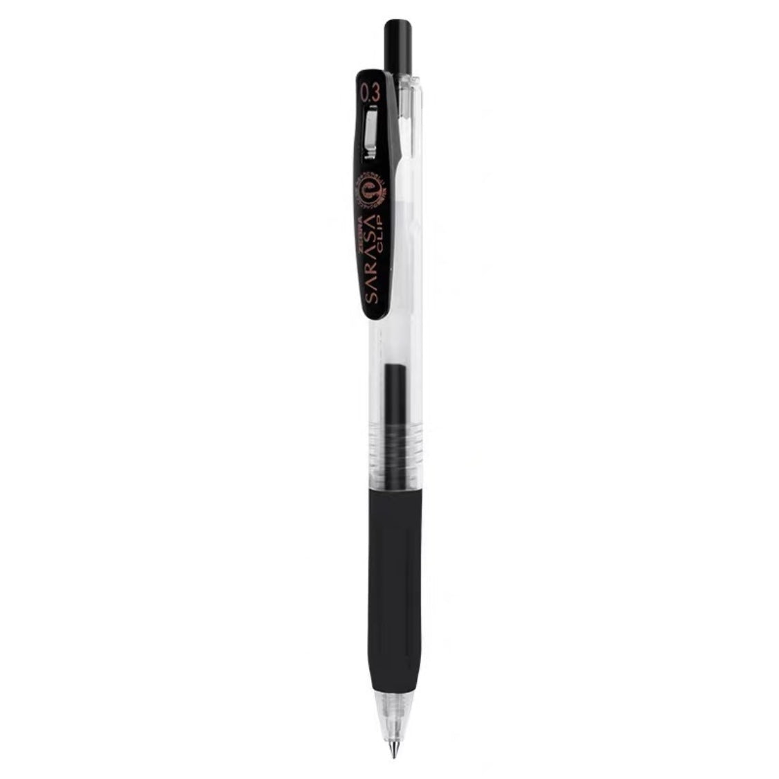 Zebra Sarasa Push Clip Gel Pen - 0.3 mm - Black