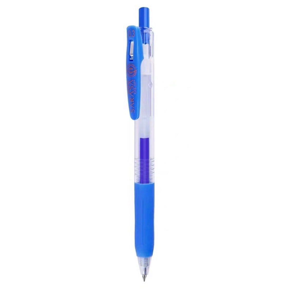 Zebra Sarasa Push Clip Gel Pen - 0.3 mm - Pale Blue