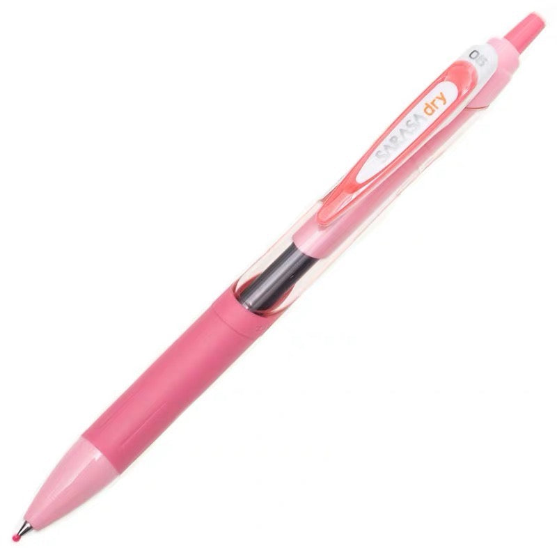 Zebra Sarasa Dry Gel Pen - 0.5 mm - Pink - Black Ink