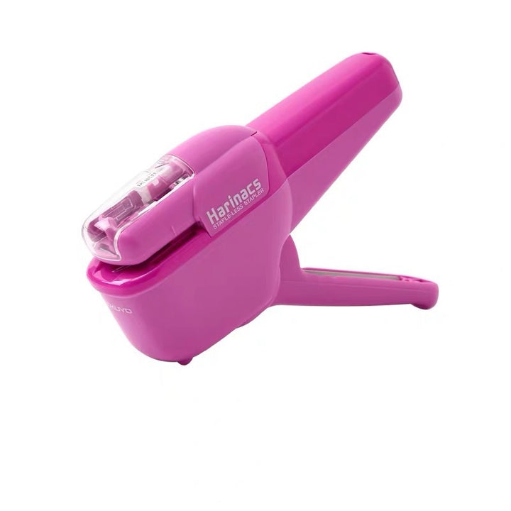 Kokuyo Harinacs Stapleless Stapler - Handy 10 Sheets - Pink