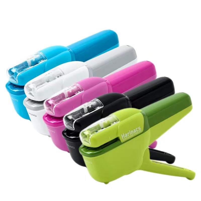Kokuyo Harinacs Stapleless Stapler - Handy 10 Sheets - Pink