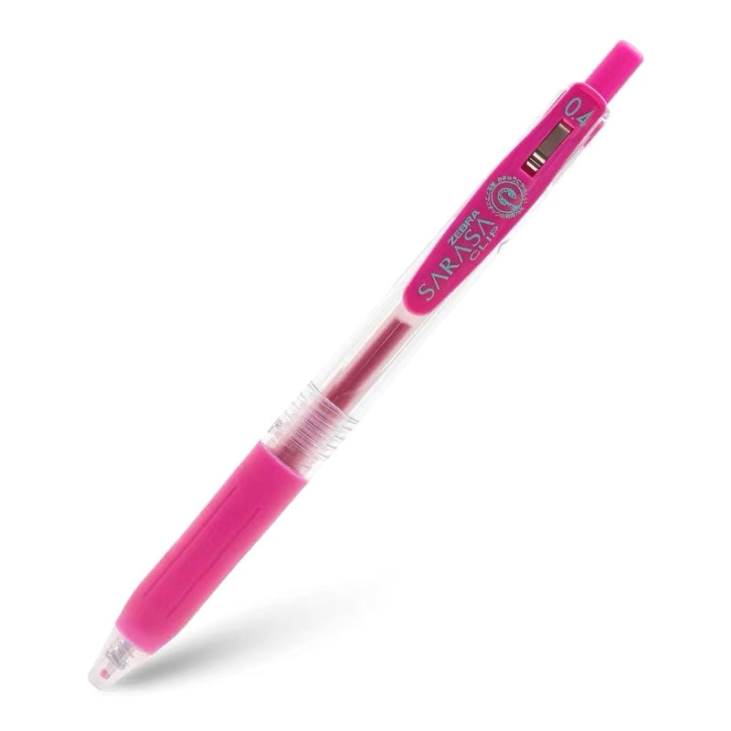 Zebra Sarasa Push Clip Gel Pen - 0.4 mm - Pink