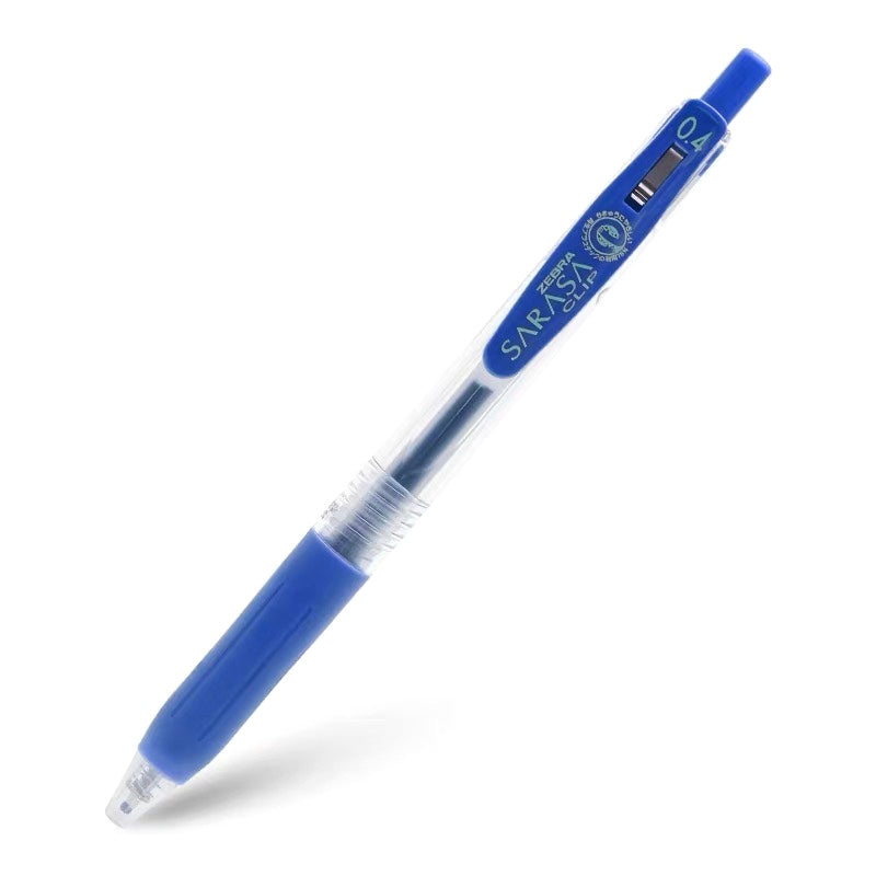 Zebra Sarasa Push Clip Gel Pen - 0.4 mm - Cobalt Blue