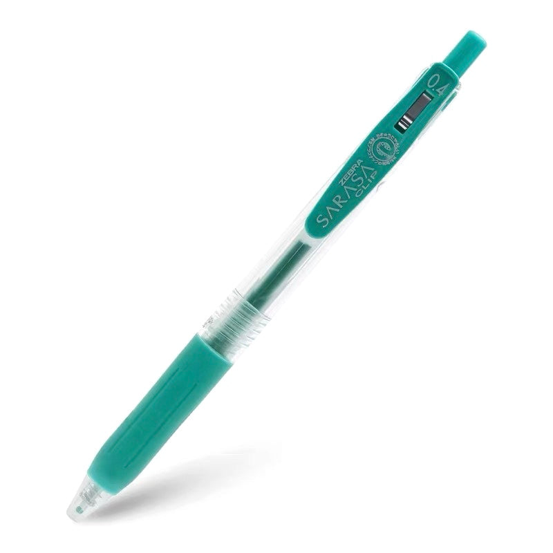 Zebra Sarasa Push Clip Gel Pen - 0.4 mm - Green