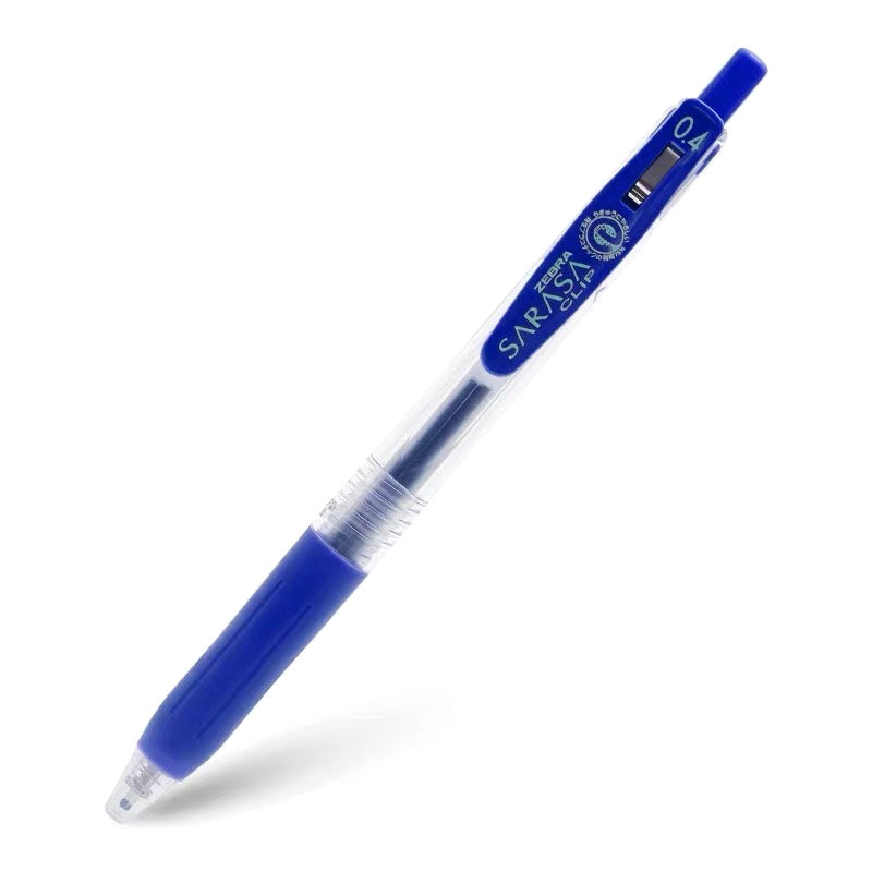 Zebra Sarasa Push Clip Gel Pen - 0.4 mm - Blue