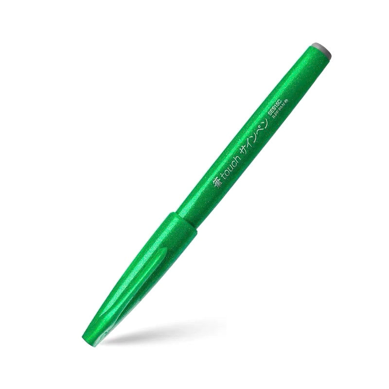 Pentel Fude Touch Brush Sign Pen - Green