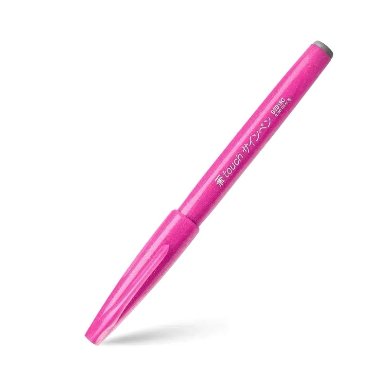 Pentel Fude Touch Brush Sign Pen - Pink