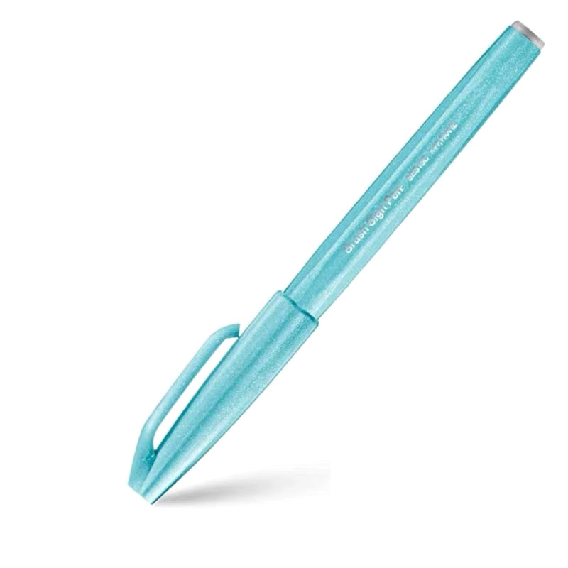 Pentel Fude Touch Brush Sign Pen - Pale Blue