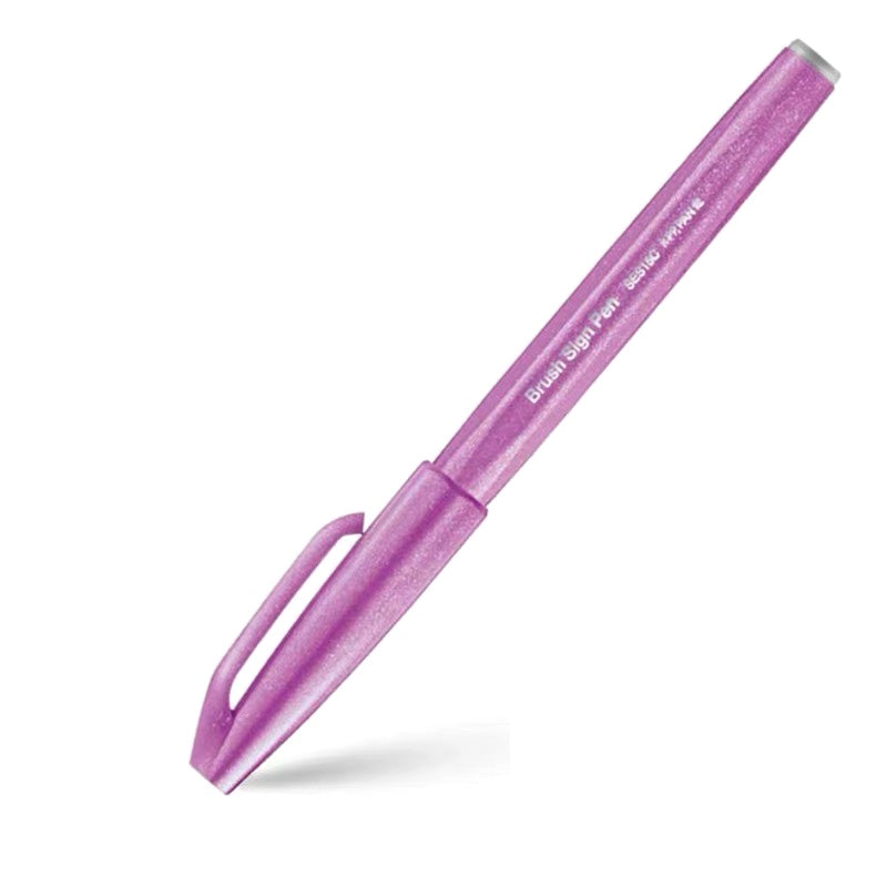 Pentel Fude Touch Brush Sign Pen - Pink Purple