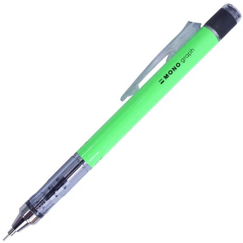 Tombow Mono Graph Shaker Mechanical Pencil - 0.5 mm - Neon Green