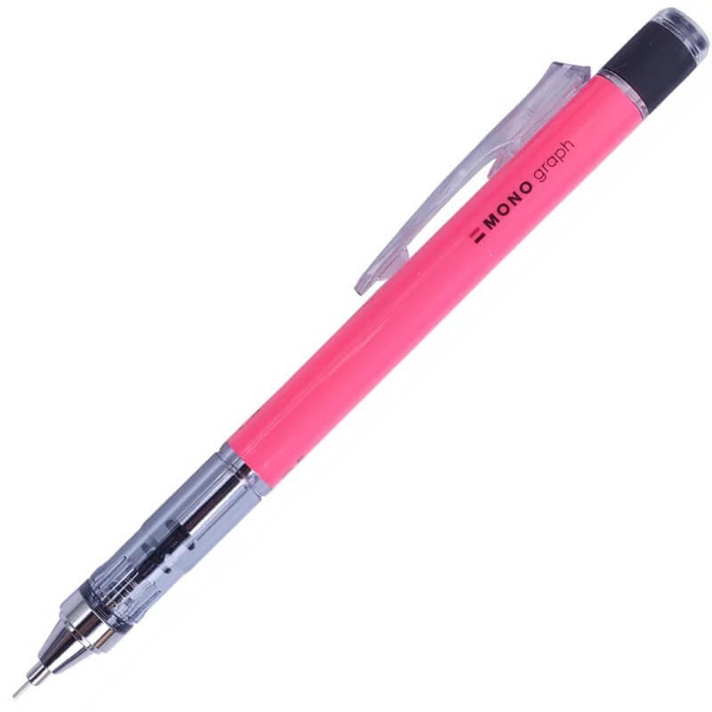 Tombow Mono Graph Shaker Mechanical Pencil - 0.5 mm - Neon Pink