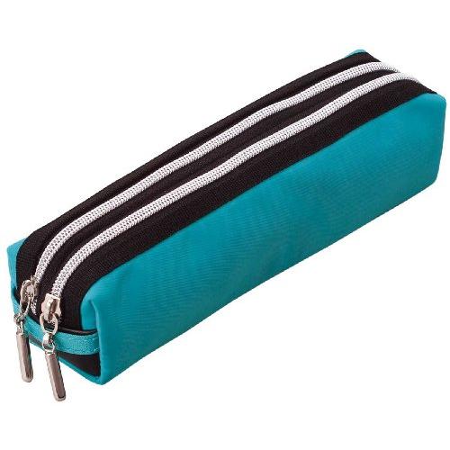 Raymay Fujii Double Zipper Color Pencil Case - Blue