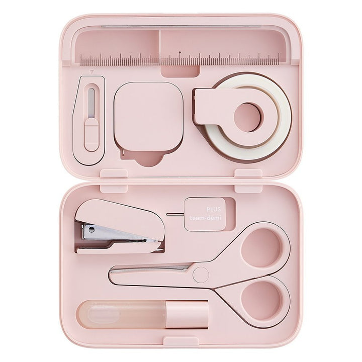 PLUS team-demi Stationery Set - Sakura (Pink)