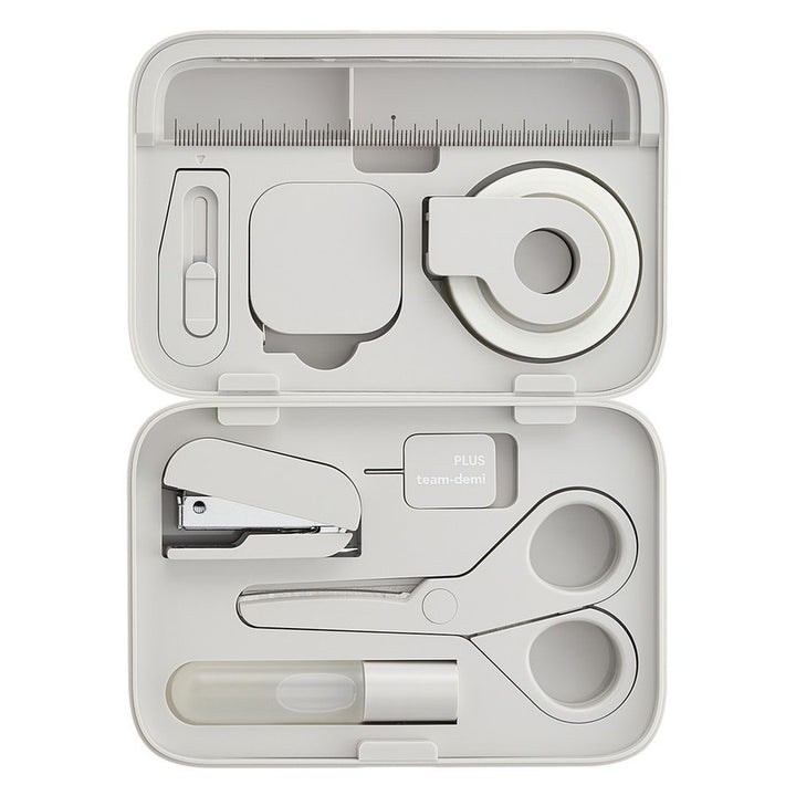 PLUS team-demi Stationery Set - Nezu (Gray)