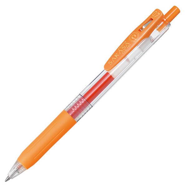 Zebra Sarasa Push Clip Gel Pen - 0.7 mm - Orange