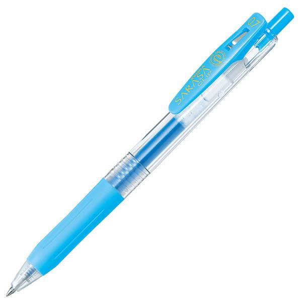 Zebra Sarasa Push Clip Gel Pen - 0.7 mm - Light Blue