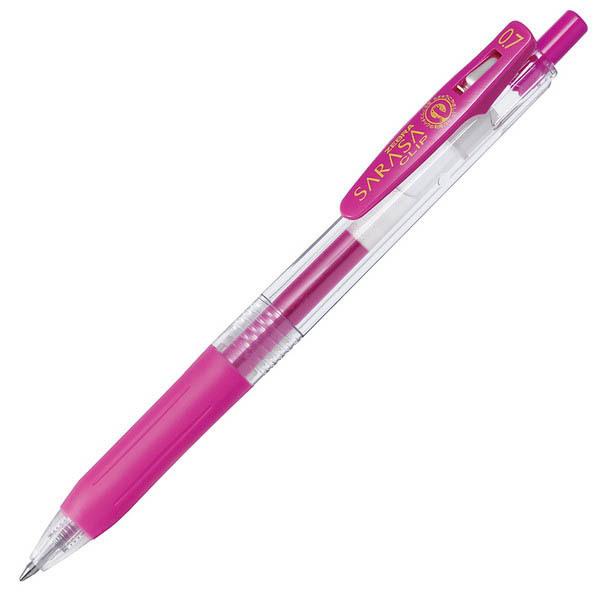 Zebra Sarasa Push Clip Gel Pen - 0.7 mm - Magenta