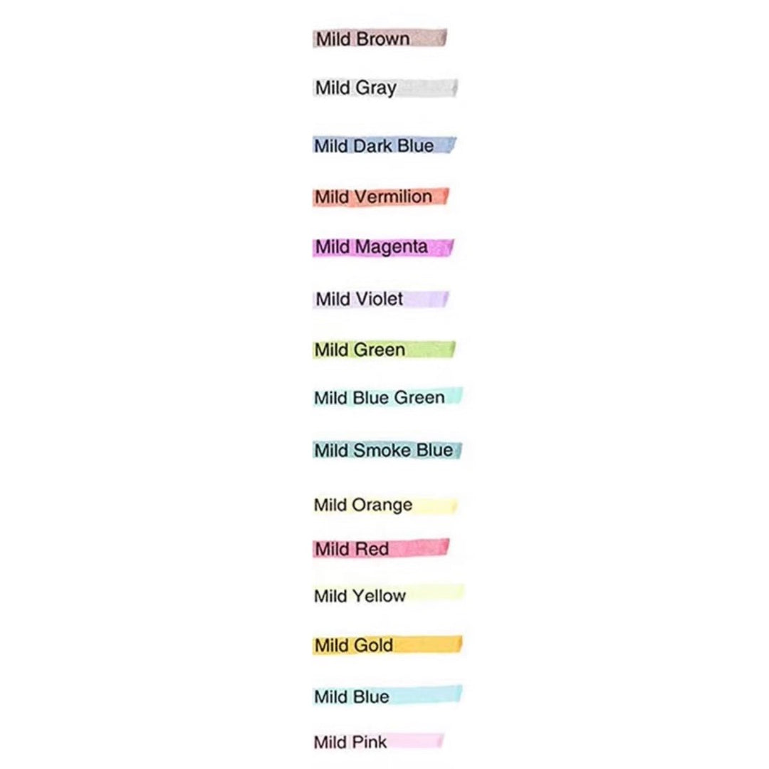 Zebra Mildliner Double-Sided Highlighter Brush - Brush / Extra Fine - Mild Orange