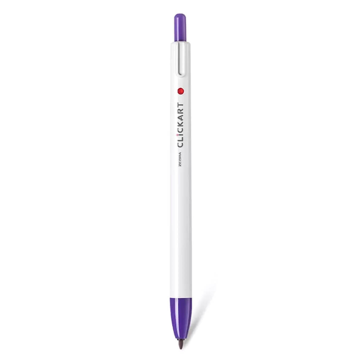 Zebra ClickArt Retractable Marker Pen - Purple