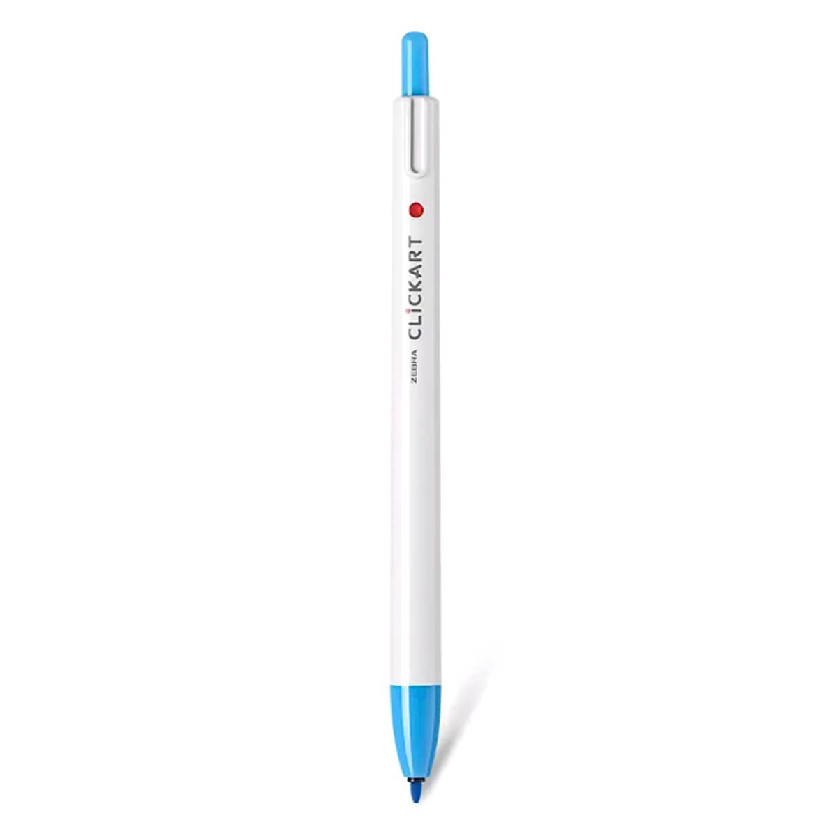 Zebra ClickArt Retractable Marker Pen - Light Blue