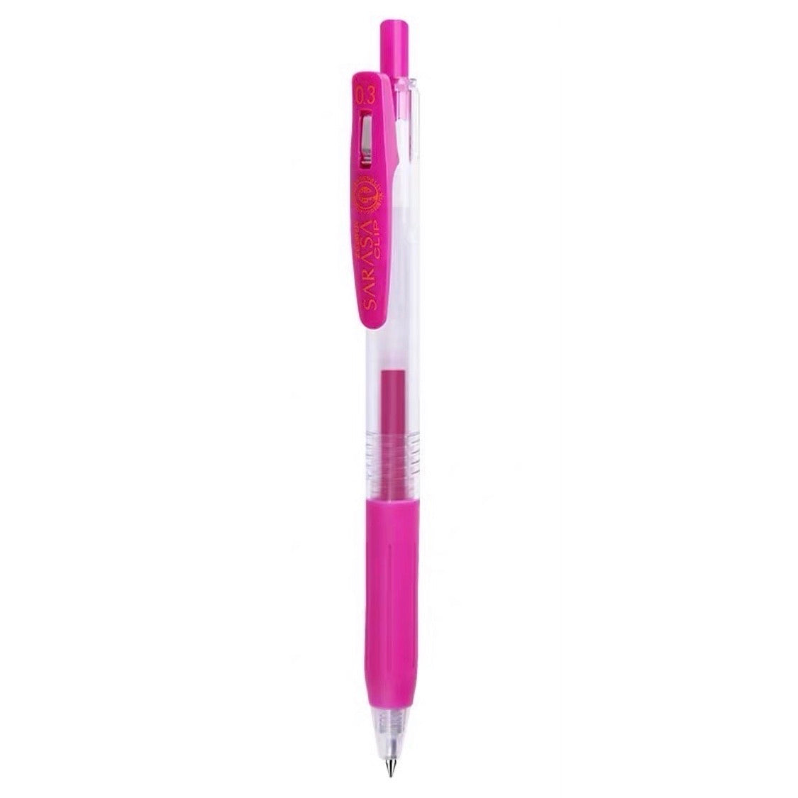 Zebra Sarasa Push Clip Gel Pen - 0.3 mm - Magenta